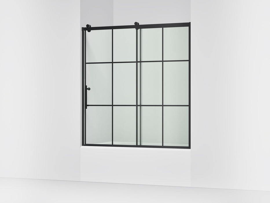 KOHLER K-702253-10G79 Rely 62-1/2" H sliding bath door with 3/8"-thick glass
