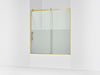 KOHLER K-702253-10G81 Rely 62-1/2" H sliding bath door with 3/8"-thick glass