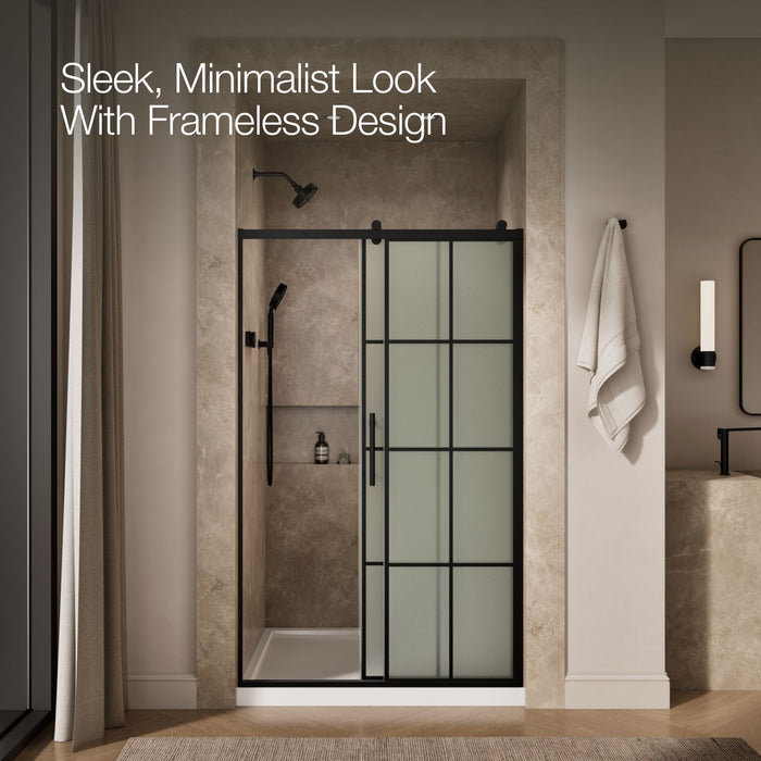 KOHLER K-702254-10G80 Rely 77" H sliding shower door with 3/8"-thick glass