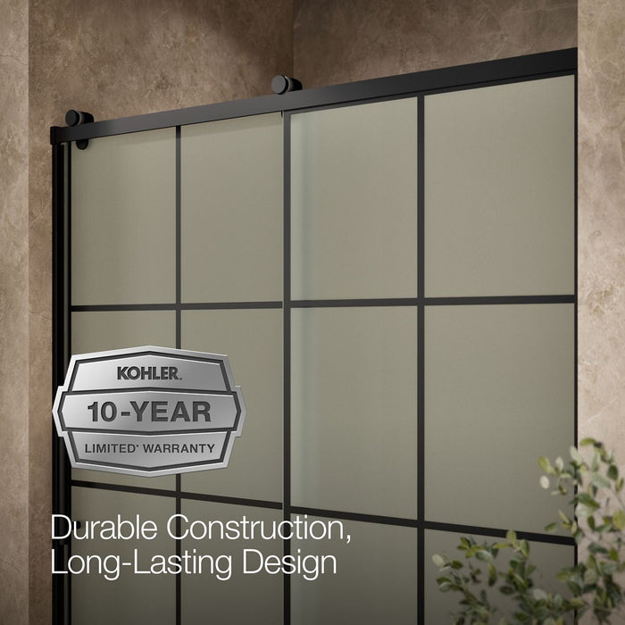 KOHLER K-702256-10G80 Rely 77" H sliding shower door with 3/8"-thick glass