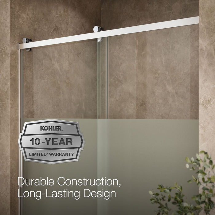 KOHLER K-702256-10G81 Rely 77" H sliding shower door with 3/8"-thick glass