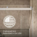 Kohler Levity Frameless sliding bath door, 61-9/16" H x 56-5/8 - 59-5/8" W, with 5/16"-thick Crystal Clear glass