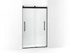 KOHLER K-702421-L Levity Frameless sliding shower door, 77-9/16" H x 44-5/8 - 47-5/8" W, with 5/16"-thick Crystal Clear 
