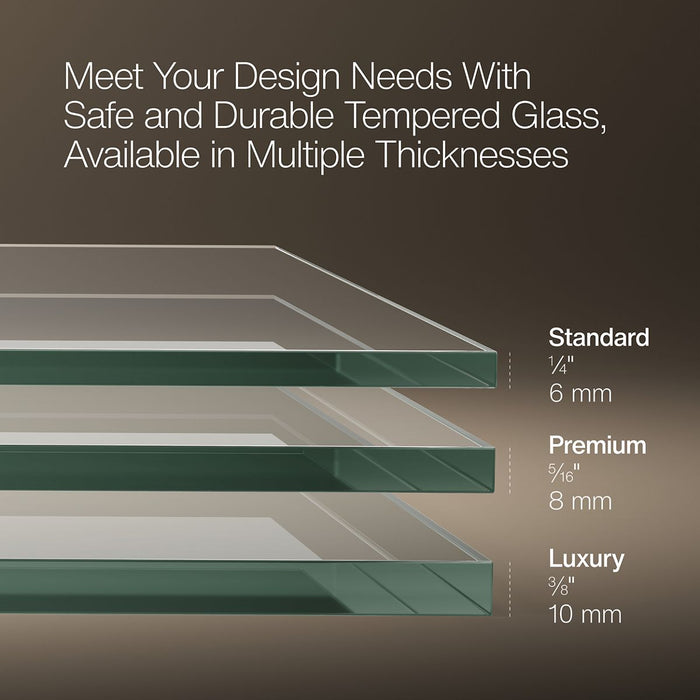 KOHLER K-702425-L Levity Frameless sliding bath door, 61-9/16" H x 56-5/8 - 59-5/8" W, with 3/8"-thick Crystal Clear glass