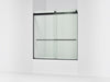 Kohler Levity 61-9/16" H sliding bath door with 3/8"-thick glass