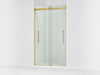 KOHLER K-702427-L Levity Frameless sliding shower door, 81-5/8" H x 44-5/8 - 47-5/8" W, with 3/8"-thick Crystal Clear gl
