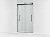 Kohler Levity Frameless sliding shower door, 81-5/8" H x 44-5/8 - 47-5/8" W, with 3/8"-thick Crystal Clear glass