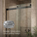 Kohler Levity Frameless sliding shower door, 81-5/8" H x 44-5/8 - 47-5/8" W, with 3/8"-thick Crystal Clear glass