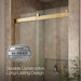 Kohler Levity Frameless sliding shower door, 81-5/8" H x 44-5/8 - 47-5/8" W, with 3/8"-thick Crystal Clear glass