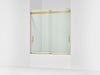 KOHLER K-706000-L Levity 62" H sliding bath door with 1/4"-thick glass