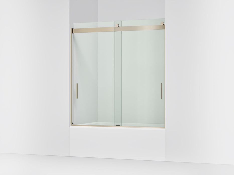 KOHLER K-706000-L Levity 62" H sliding bath door with 1/4"-thick glass