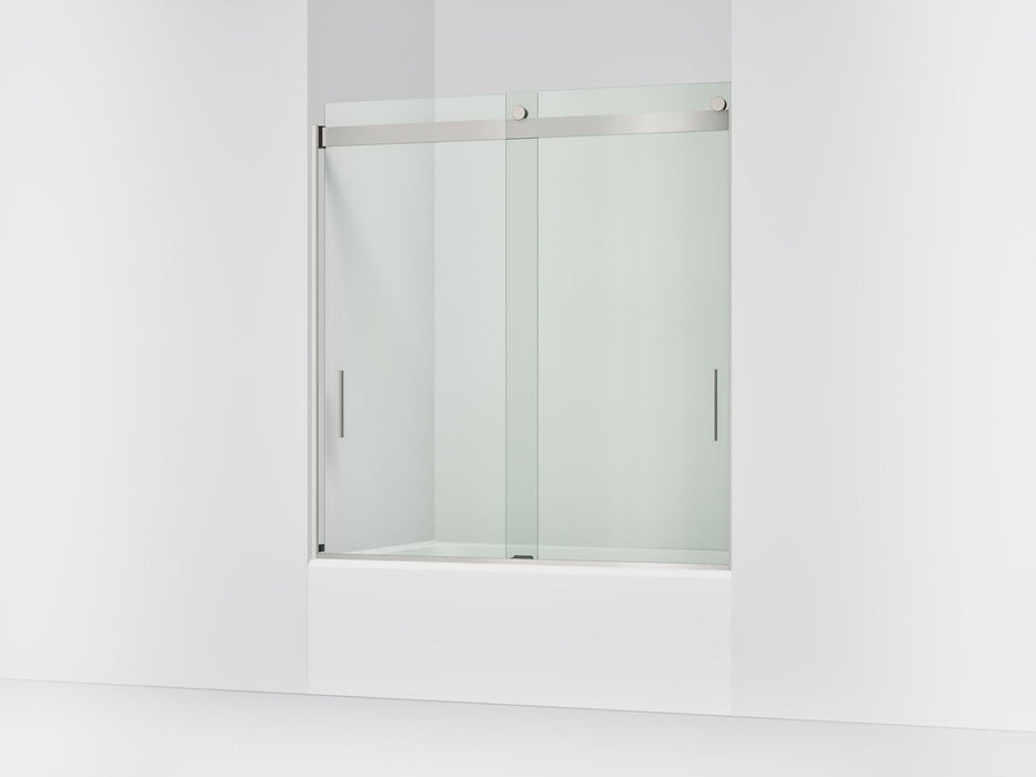 KOHLER K-706000-L Levity 62" H sliding bath door with 1/4"-thick glass