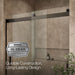 KOHLER K-706002-L Levity Sliding bath door, 59-3/4" H x 56-5/8 - 59-5/8" W, with 1/4" thick Crystal Clear glass, anodized...