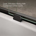 KOHLER K-706006-L Levity Sliding bath door, 59-3/4" H x 56-5/8 - 59-5/8" W, with 1/4" thick Crystal Clear glass, matte...