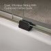 KOHLER K-706006-L Levity Sliding bath door, 59-3/4" H x 56-5/8 - 59-5/8" W, with 1/4" thick Crystal Clear glass, matte...