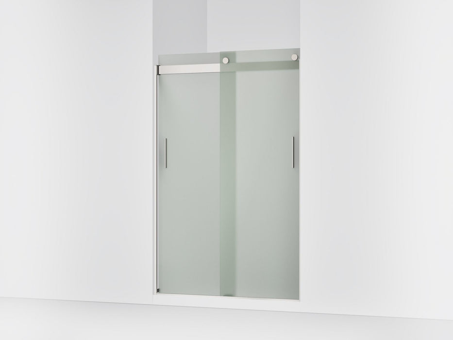 KOHLER K-706008-D3 Levity Sliding shower door, 74" H x 43-5/8 - 47-5/8" W, with 1/4" thick Frosted glass
