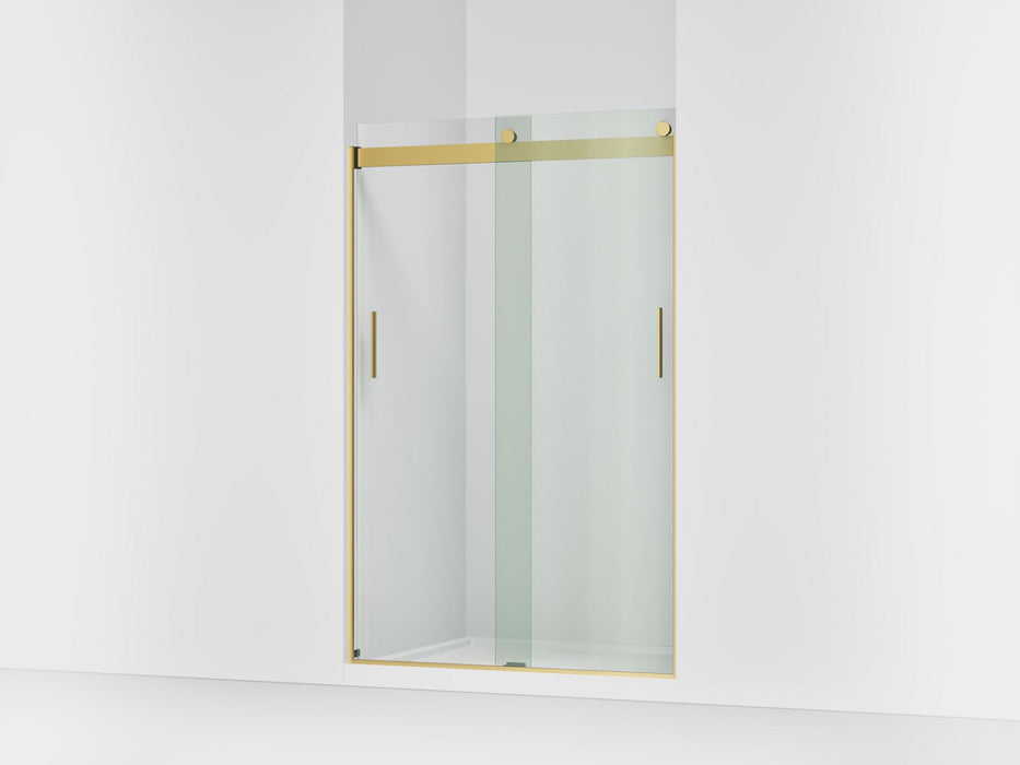 KOHLER K-706008-L Levity Sliding shower door, 74" H x 43-5/8 - 47-5/8" W, with 1/4" thick Crystal Clear glass