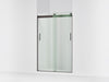 KOHLER K-706008-L Levity Sliding shower door, 74" H x 43-5/8 - 47-5/8" W, with 1/4" thick Crystal Clear glass, anodized...