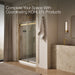 KOHLER K-706008-L Levity Sliding shower door, 74" H x 43-5/8 - 47-5/8" W, with 1/4" thick Crystal Clear glass, vibrant...