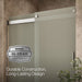 KOHLER K-706009-D3 Levity Sliding shower door, 74" H x 56-5/8 - 59-5/8" W, with 1/4" thick Frosted glass and blade...