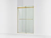 KOHLER K-706014-L Levity Sliding shower door, 74" H x 44-5/8 - 47-5/8" W, with 1/4" thick Crystal Clear glass