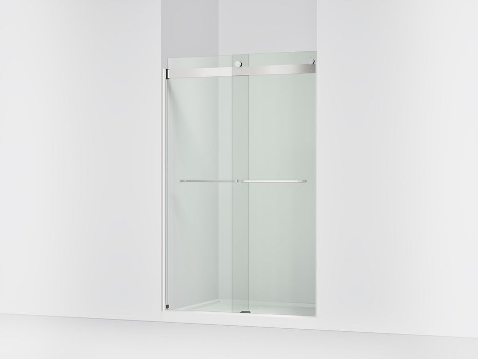 KOHLER K-706014-L Levity Sliding shower door, 74" H x 44-5/8 - 47-5/8" W, with 1/4" thick Crystal Clear glass
