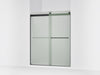 KOHLER K-706015-D3 Levity Sliding shower door, 74" H x 56-5/8 - 59-5/8" W, with 1/4" thick Frosted glass