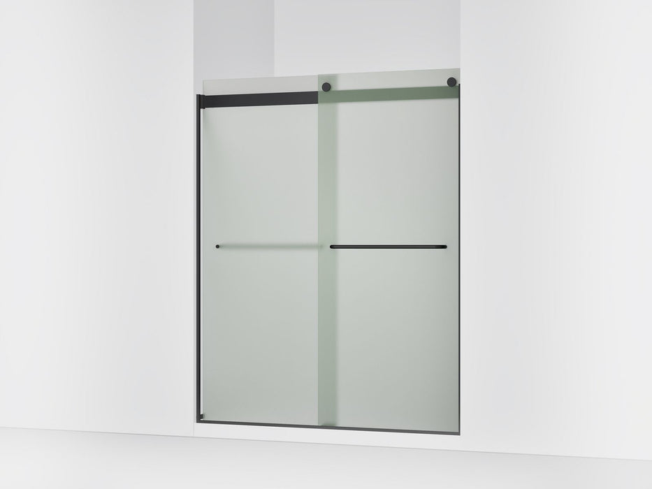 KOHLER K-706015-D3 Levity Sliding shower door, 74" H x 56-5/8 - 59-5/8" W, with 1/4" thick Frosted glass