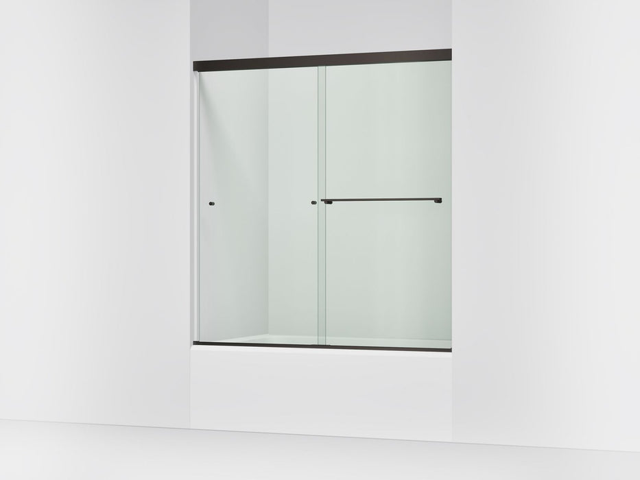 KOHLER K-707002-L Revel 62" H sliding bath door with 5/16"-thick glass