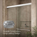 KOHLER K-707100-L Revel Sliding shower door, 70" H x 44-5/8 - 47-5/8" W, with 1/4" thick Crystal Clear glass, bright...