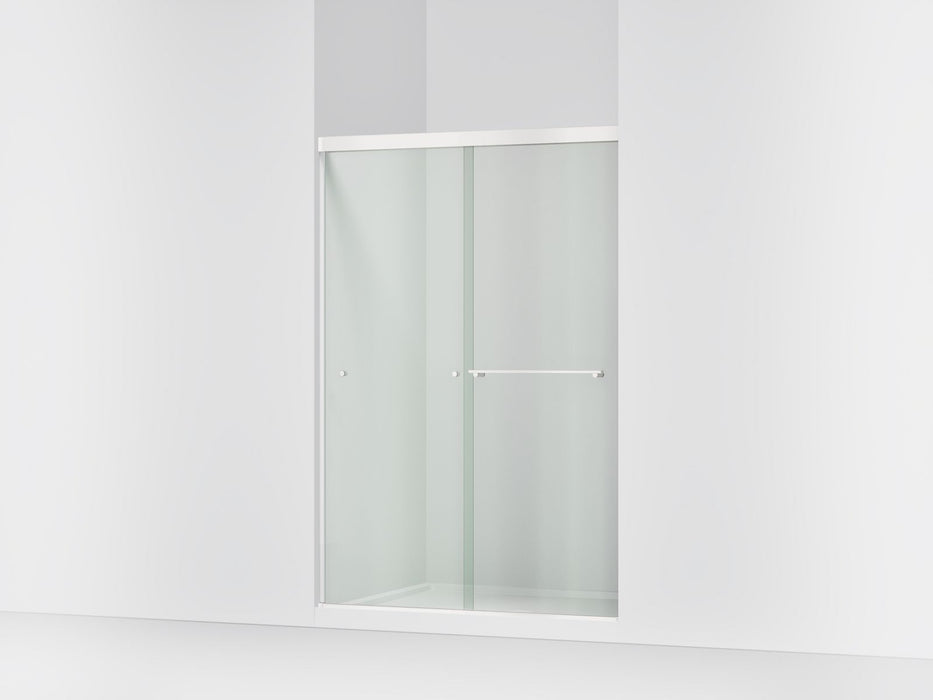 KOHLER K-707101-L Revel Sliding shower door, 70" H x 44-5/8 - 47-5/8" W, with 5/16" thick Crystal Clear glass, bright...