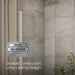 Kohler Aerie Bath screen, 56-15/16" x 32" W with 1/4" thick Crystal Clear glass and square corner