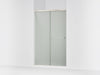 KOHLER K-707106-D3 Revel Sliding shower door, 76" H x 44-5/8 - 47-5/8" W, with 5/16" thick Frosted glass, anodized...
