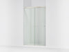 KOHLER K-707106-L Revel Sliding shower door, 76" H x 44-5/8 - 47-5/8" W, with 5/16" thick Crystal Clear glass, anodized...