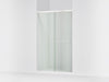 KOHLER K-707106-L Revel Sliding shower door, 76" H x 44-5/8 - 47-5/8" W, with 5/16" thick Crystal Clear glass, bright...