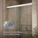 KOHLER K-707106-L Revel Sliding shower door, 76" H x 44-5/8 - 47-5/8" W, with 5/16" thick Crystal Clear glass, bright...