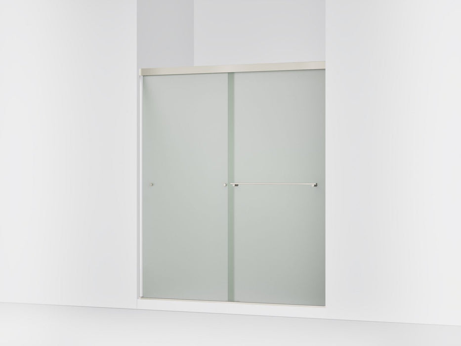 KOHLER K-707200-D3 Revel Sliding shower door, 70" H x 56-5/8 - 59-5/8" W, with 1/4" thick Frosted glass