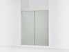 KOHLER K-707200-D3 Revel Sliding shower door, 70" H x 56-5/8 - 59-5/8" W, with 1/4" thick Frosted glass, anodized brushed...