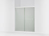 KOHLER K-707200-D3 Revel Sliding shower door, 70" H x 56-5/8 - 59-5/8" W, with 1/4" thick Frosted glass, bright polished...