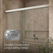 KOHLER K-707200-L Revel Sliding shower door, 70" H x 56-5/8 - 59-5/8" W, with 1/4" thick Crystal Clear glass, anodized...