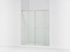 Kohler Revel Sliding shower door, 70" H x 56-5/8 - 59-5/8" W, with 5/16" thick Crystal Clear glass