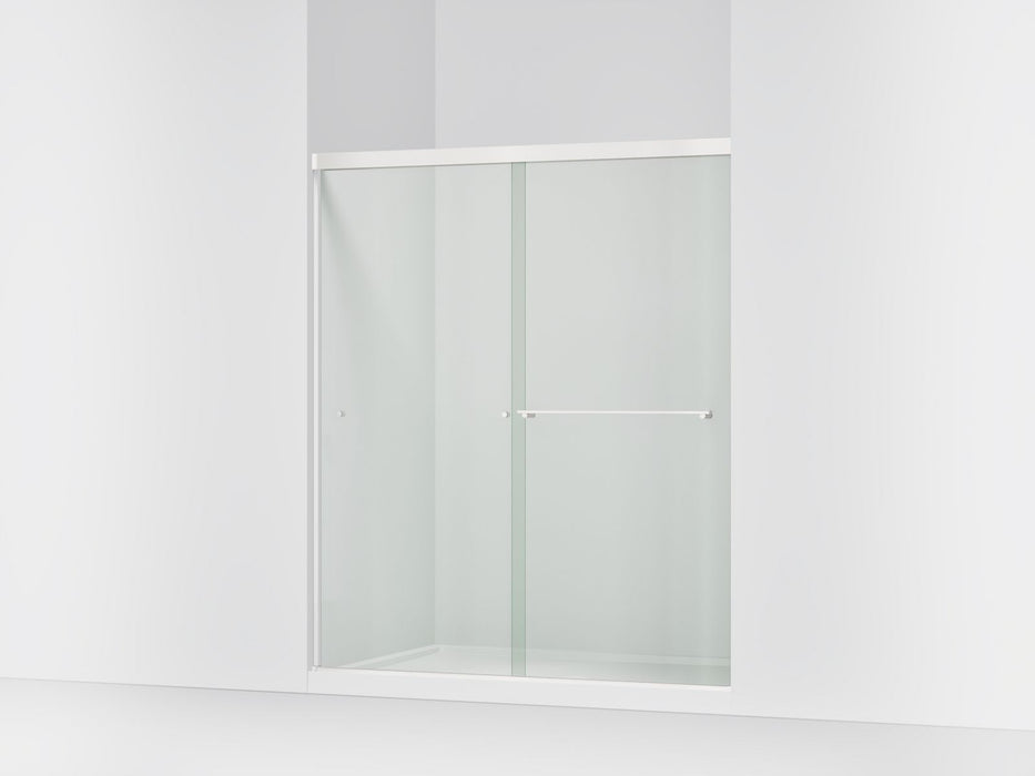 Kohler Revel Sliding shower door, 70" H x 56-5/8 - 59-5/8" W, with 5/16" thick Crystal Clear glass