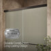 Kohler Revel Sliding shower door, 76" H x 56-5/8 - 59-5/8" W, with 5/16" thick Frosted glass