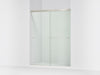 KOHLER K-707206-L Revel 76" H sliding shower door with 5/16"-thick glass, anodized brushed nickel