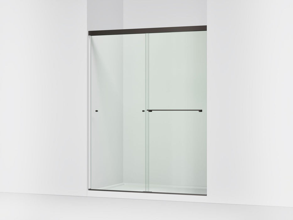 KOHLER K-707206-L Revel 76" H sliding shower door with 5/16"-thick glass, anodized dark bronze