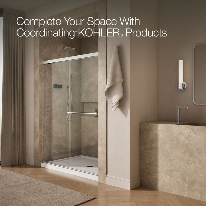 KOHLER K-707206-L Revel 76" H sliding shower door with 5/16"-thick glass, bright polished silver - view 5