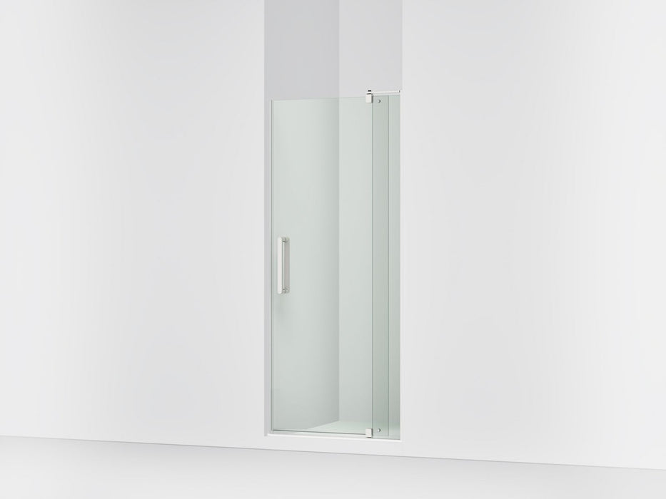 KOHLER K-707500-L Revel Pivot shower door, 70" H x 27-5/16 - 31-1/8" W, with 1/4" thick Crystal Clear glass, bright...