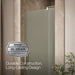 KOHLER K-707510-D3 Revel Pivot shower door, 70" H x 31-1/8 - 36" W, with 1/4" thick Frosted glass, anodized brushed...