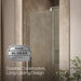 KOHLER K-707516-L Revel Pivot shower door, 74" H x 31-1/8 - 36" W, with 5/16" thick Crystal Clear glass, anodized brushed...