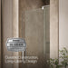 KOHLER K-707516-L Revel Pivot shower door, 74" H x 31-1/8 - 36" W, with 5/16" thick Crystal Clear glass, bright polished...